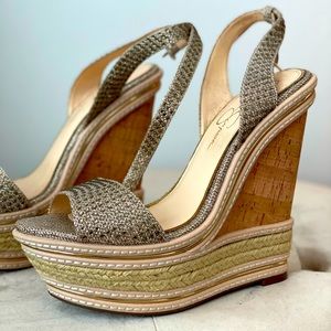 Jessica Simpson limited edition sequin wedge